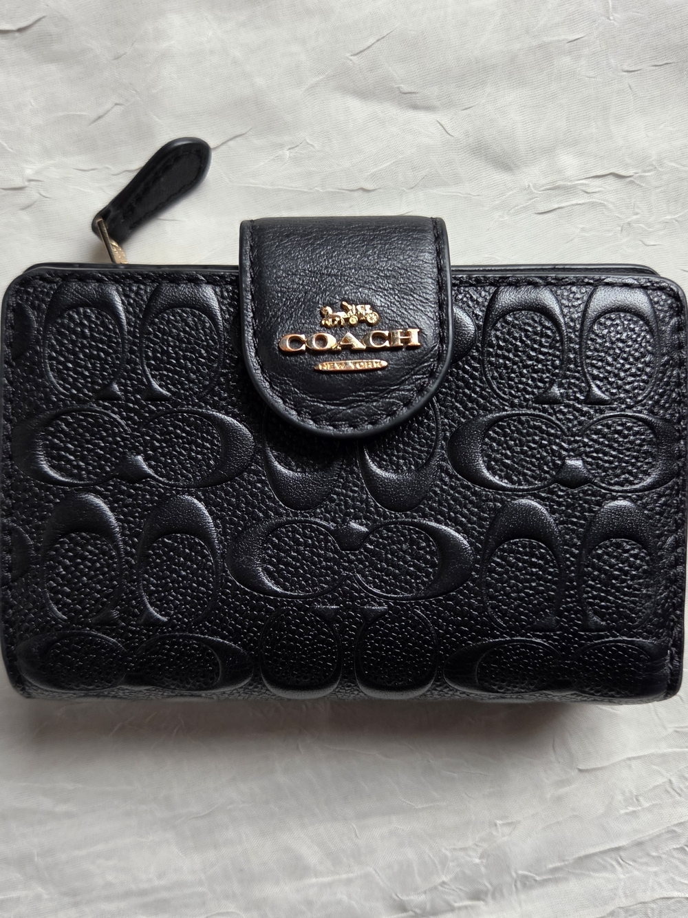 Coach Medium Corner Zip Wallet In Signature Leather